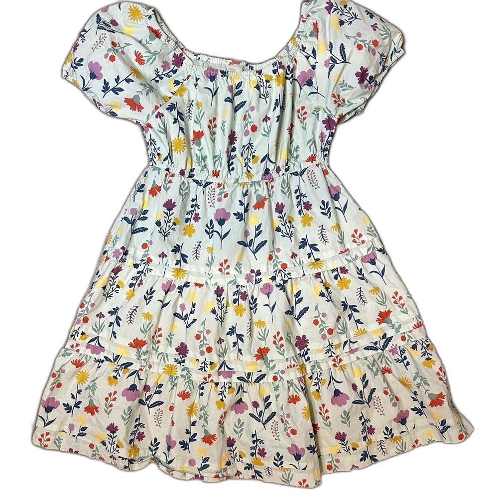 Quince Kids Size 12 Dress with Floral Print in Multicolor